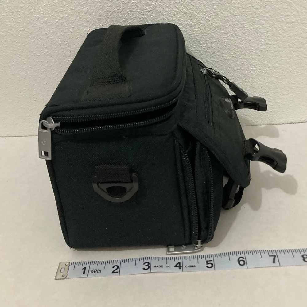 Samsonite Black Camera Case Bag Small Padded 5 Pockets compartment dividers